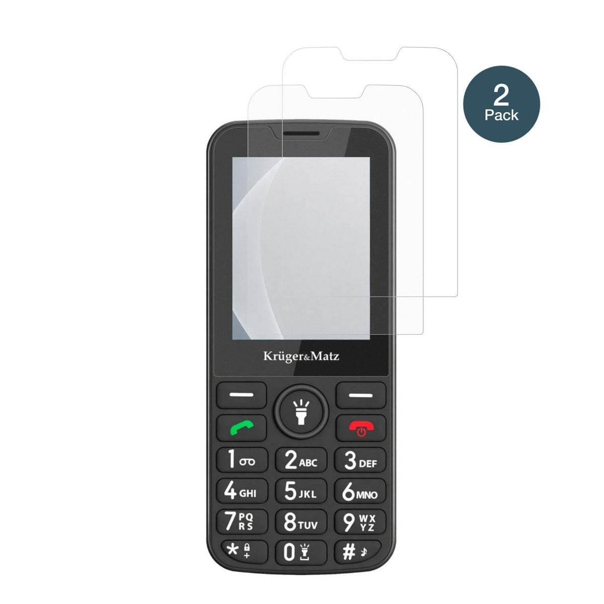 2x Screen Protector for Kruger Matz Simple 924 matte Flexible Glass 9H dipos