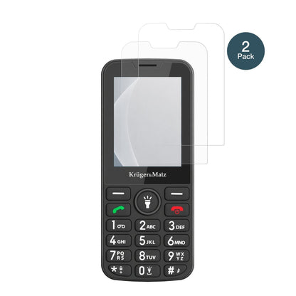 2x Screen Protector for Kruger Matz Simple 924 matte Flexible Glass 9H dipos