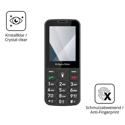 2x Screen Protector for Kruger Matz Simple 924 Flexible Glass 9H dipos