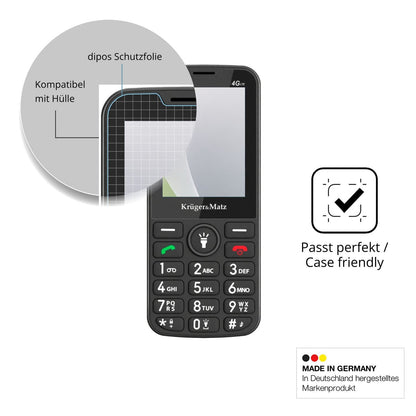 4x Screen Protector for Kruger Matz Simple 924 4G Protection Anti Glare dipos