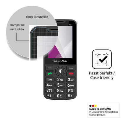 4x Screen Protector for Kruger Matz Simple 924 4G Protection Crystal Clear dipos
