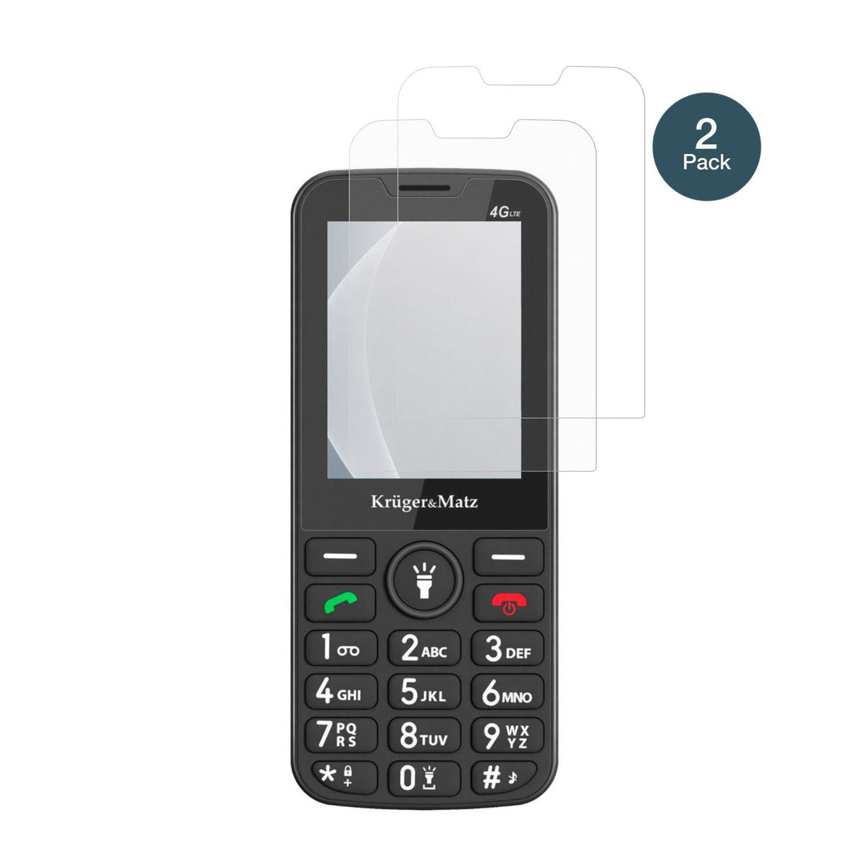 2x Screen Protector for Kruger Matz Simple 924 4G matte Flexible Glass 9H dipos