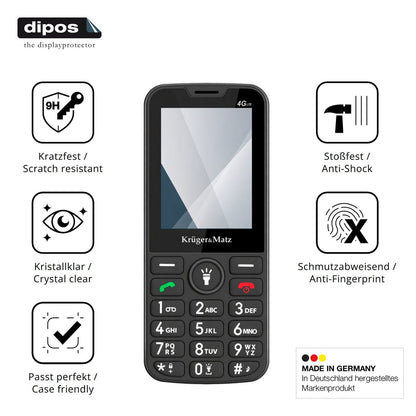 2x Screen Protector for Kruger Matz Simple 924 4G Flexible Glass 9H dipos