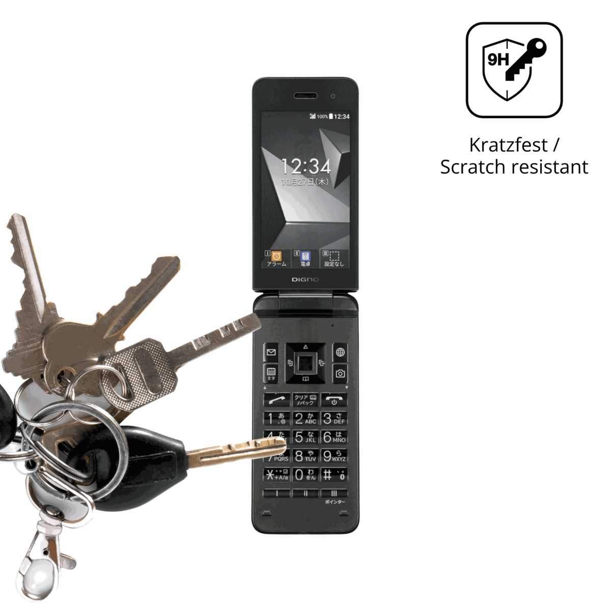 dipos Displayschutz für Kyocera Digno Keitai 4, mattierte Oberfläche, robuste Festigkeit und perfekte Passform