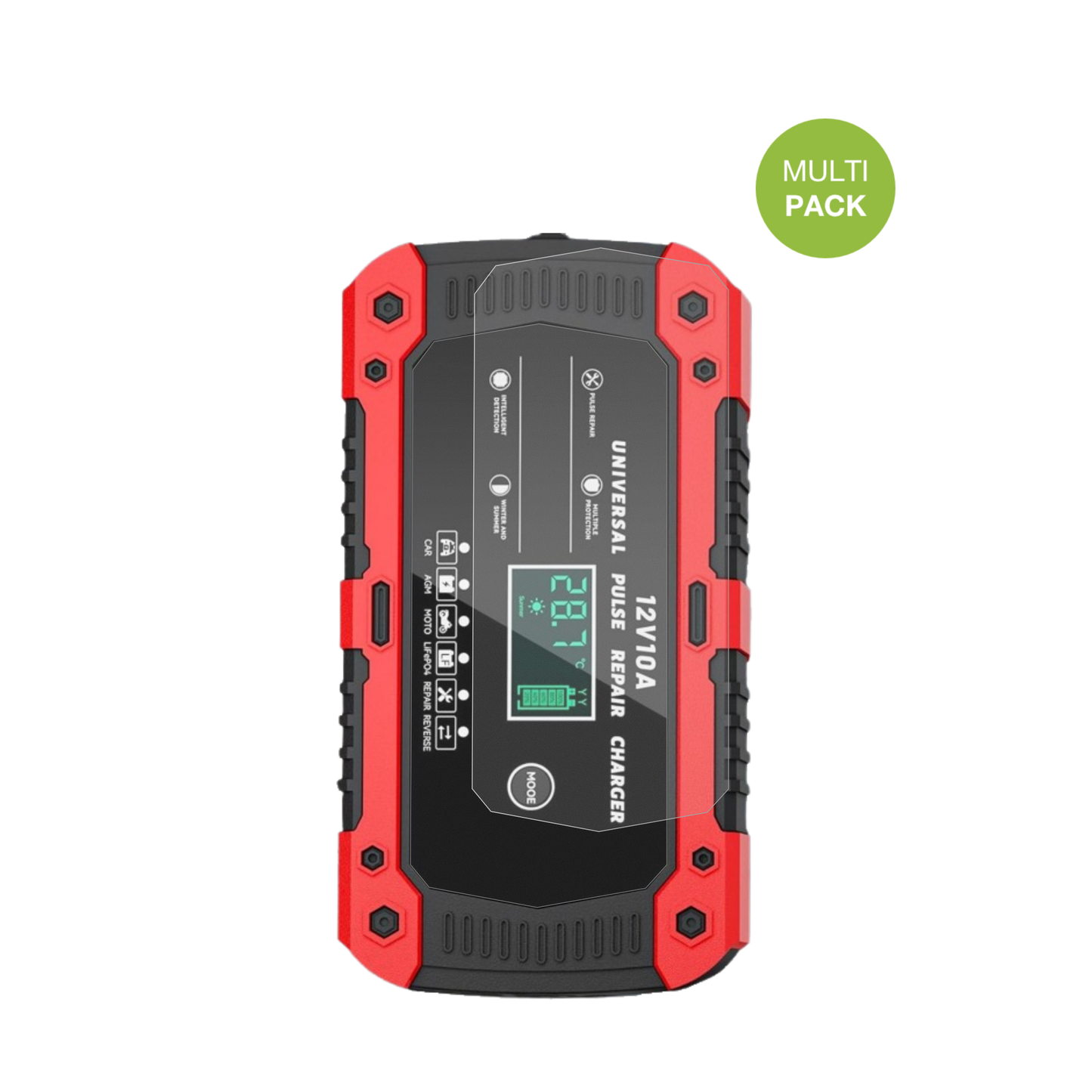 LacitenyAuto Lade 10A mit aufgebrachter dipos Displayschutzfolie, die lästige Fingerabdrücke minimiert