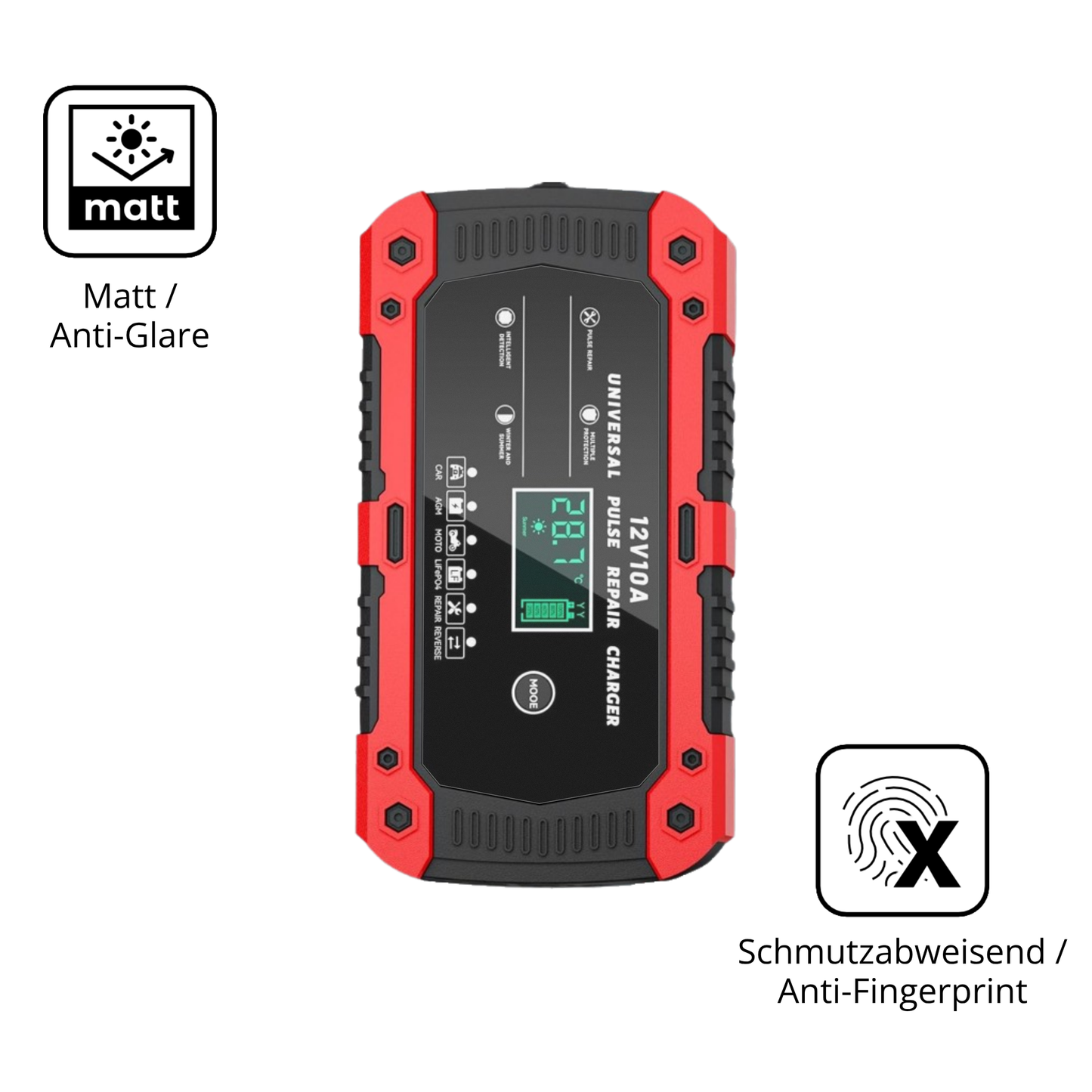 Dünne und entspiegelnde Folie passend zugeschnitten für Laciteny Auto Lade 10A