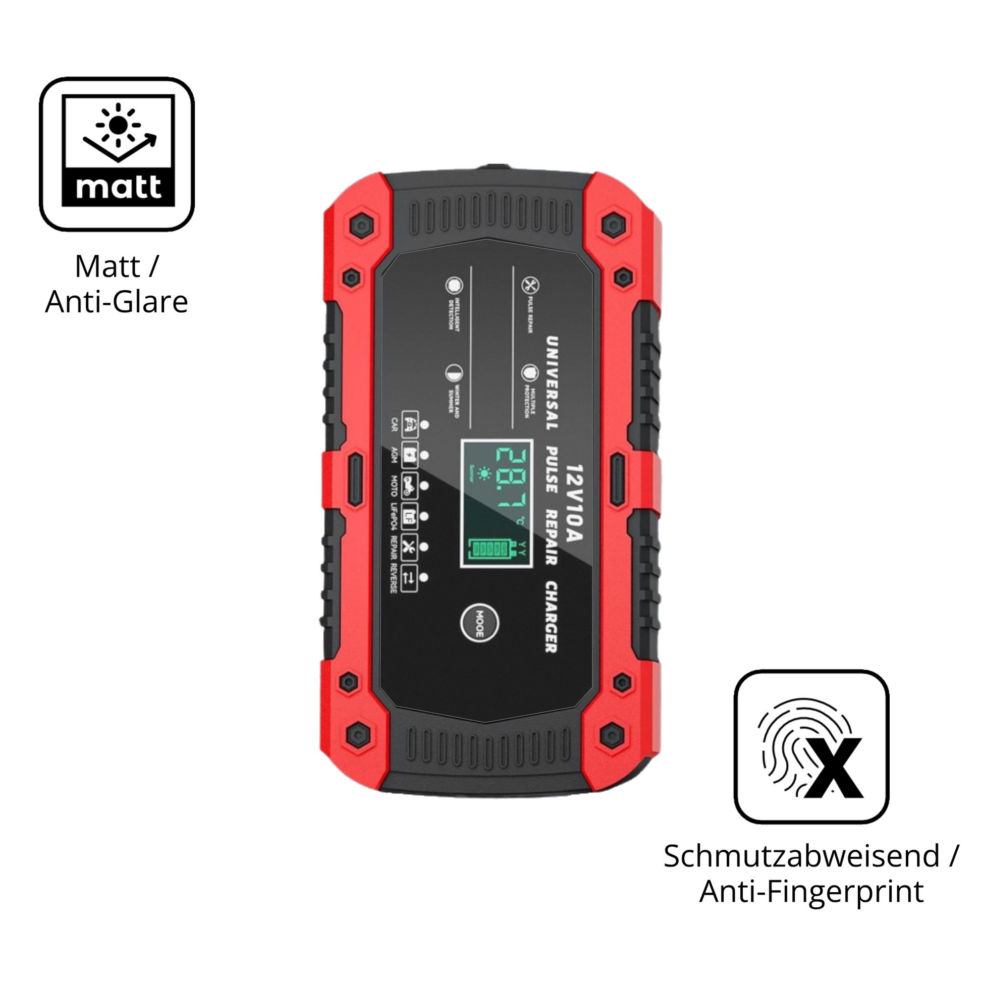Dünne und entspiegelnde Folie passend zugeschnitten für Laciteny Auto Lade 10A