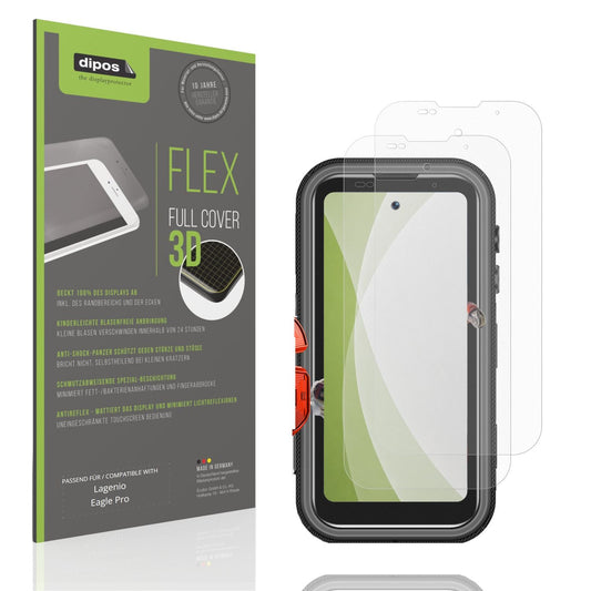 2x Full Cover matte Film for Lagenio Eagle Pro Screen Protector Anti-Shock