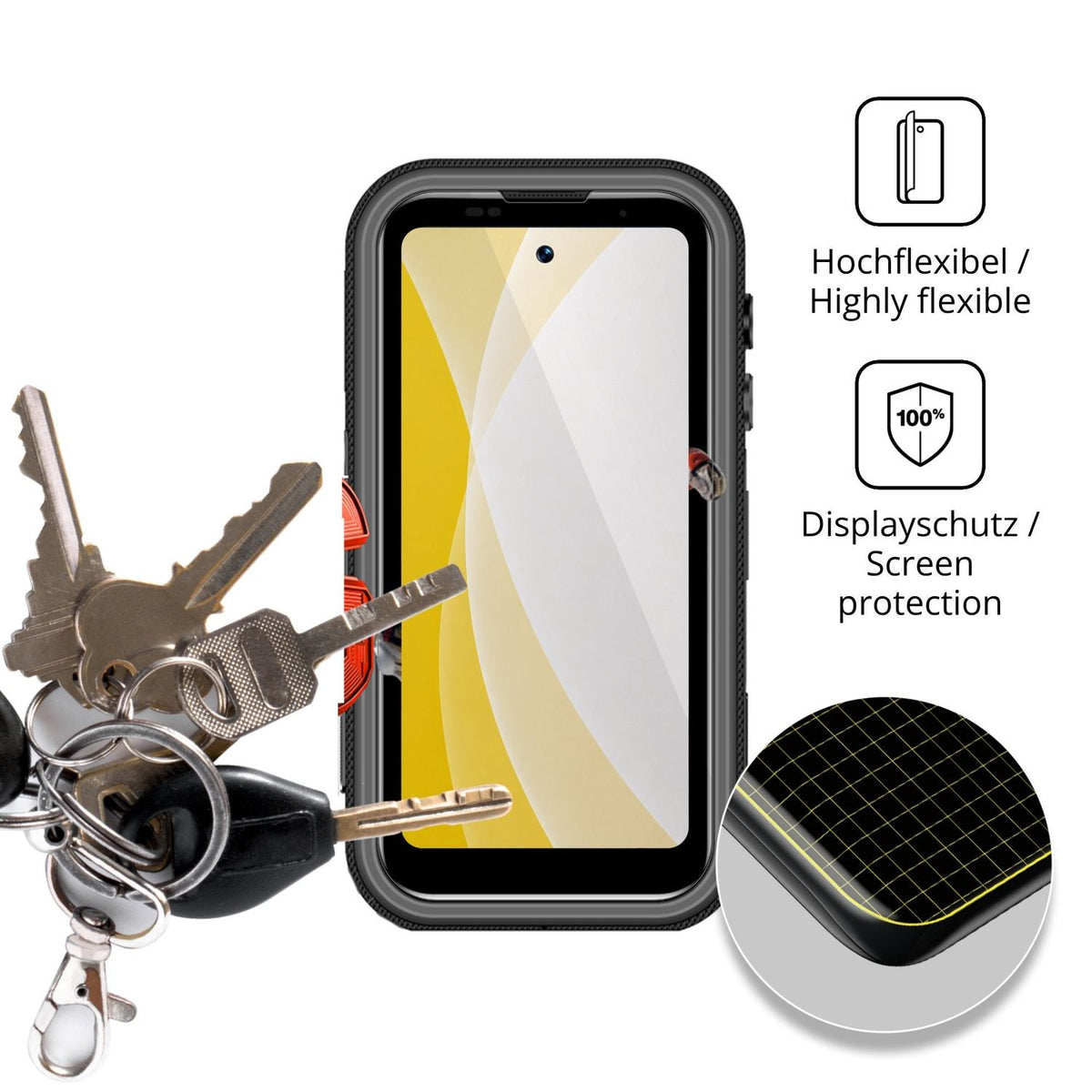 2x Screen Protector for Lagenio Eagle Pro Protective Film covers 100% dipos Flex