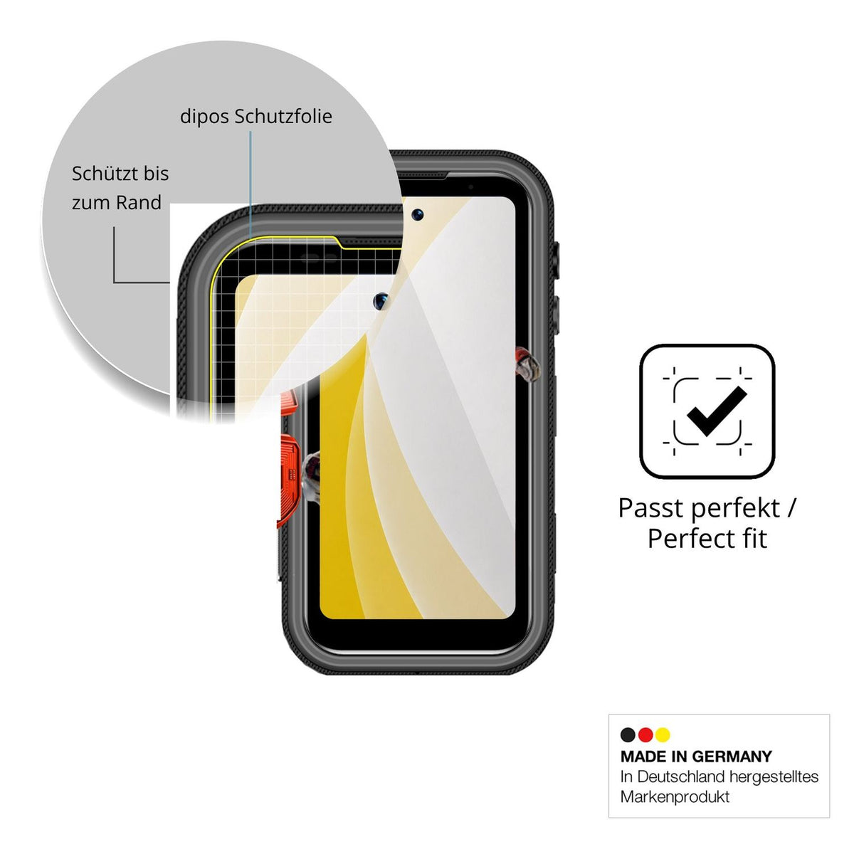 2x Screen Protector for Lagenio Eagle Pro Protective Film covers 100% dipos Flex