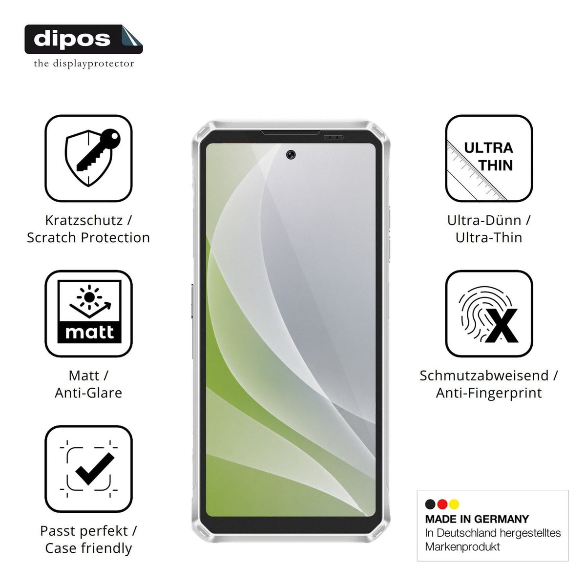 4x Screen Protector for Lagenio Panther 1 Protection Anti Glare dipos