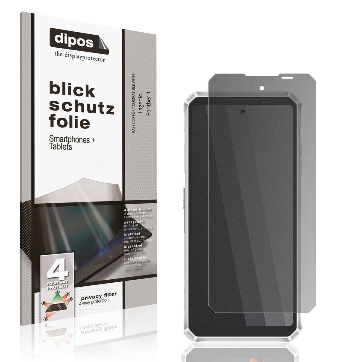 Screen Protector for Lagenio Panther 1 Privacy Filter 4-Way Protection dipos