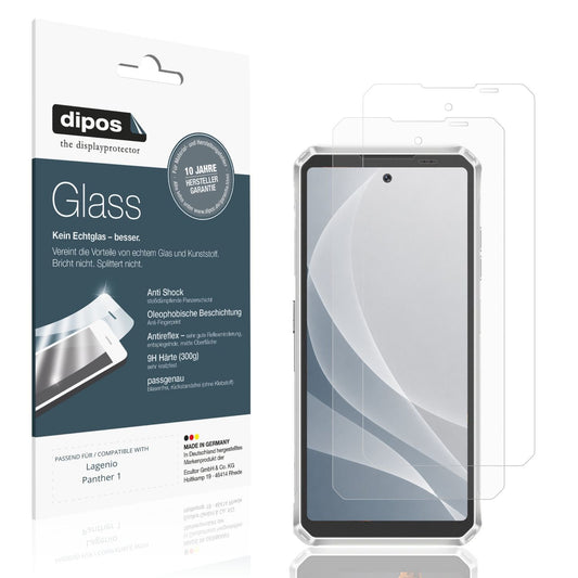 2x Screen Protector for Lagenio Panther 1 matte Flexible Glass 9H dipos