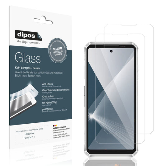 2x Screen Protector for Lagenio Panther 1 Flexible Glass 9H dipos