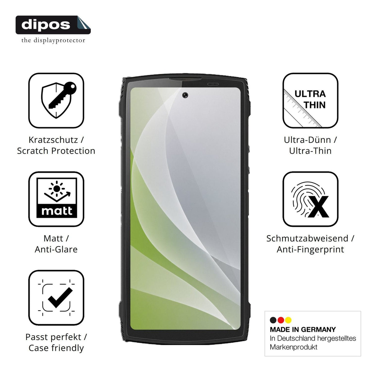 4x Screen Protector for Lagenio Panther 2 Protection Anti Glare dipos