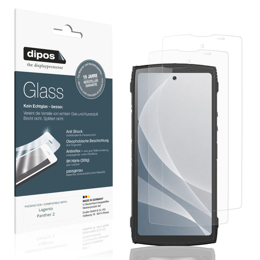 2x Screen Protector for Lagenio Panther 2 matte Flexible Glass 9H dipos