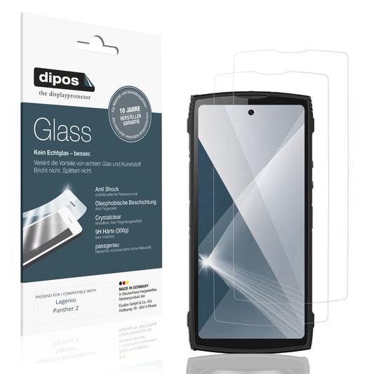 2x Screen Protector for Lagenio Panther 2 Flexible Glass 9H dipos