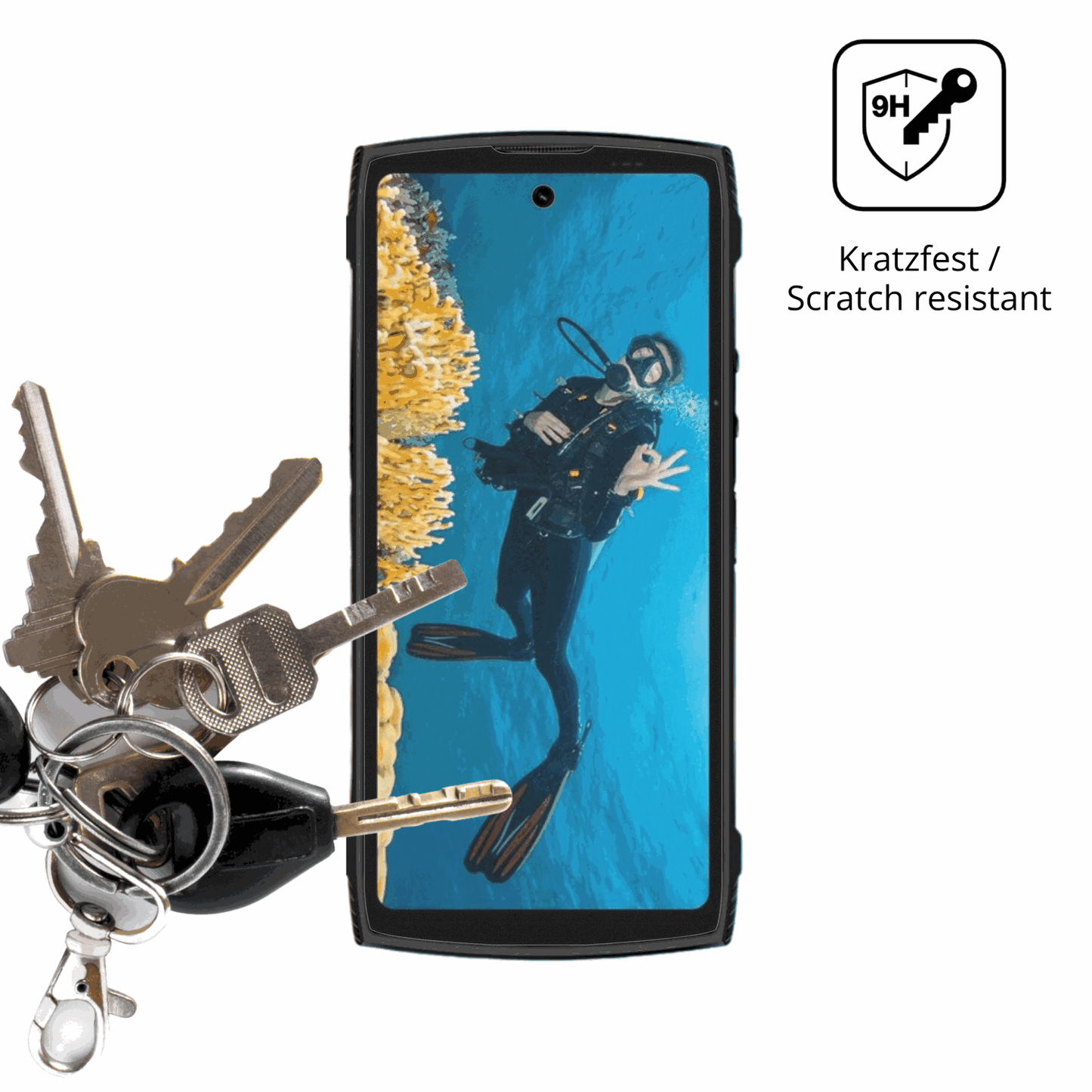 dipos Displayschutz für LAGENIO Panther2 Pro, mattierte Oberfläche, robuste Festigkeit und perfekte Passform