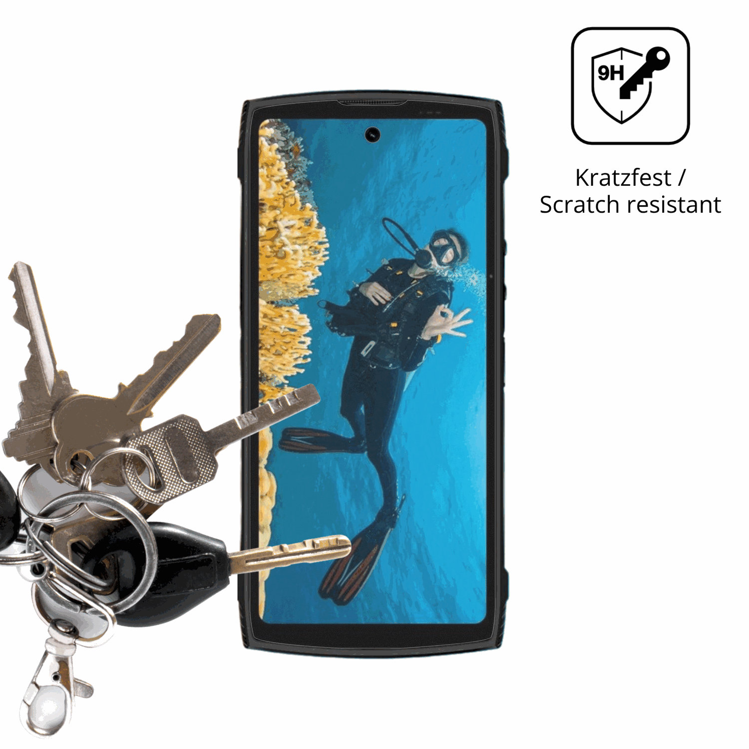 dipos Displayschutz für LAGENIO Panther2 Pro, mattierte Oberfläche, robuste Festigkeit und perfekte Passform