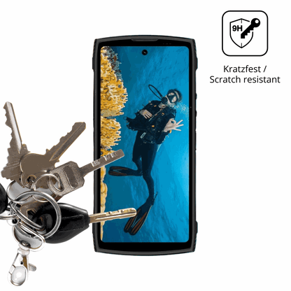 dipos Displayschutz für LAGENIO Panther2 Pro, transparente Oberfläche, perfekte Passform auch für die Rundungen