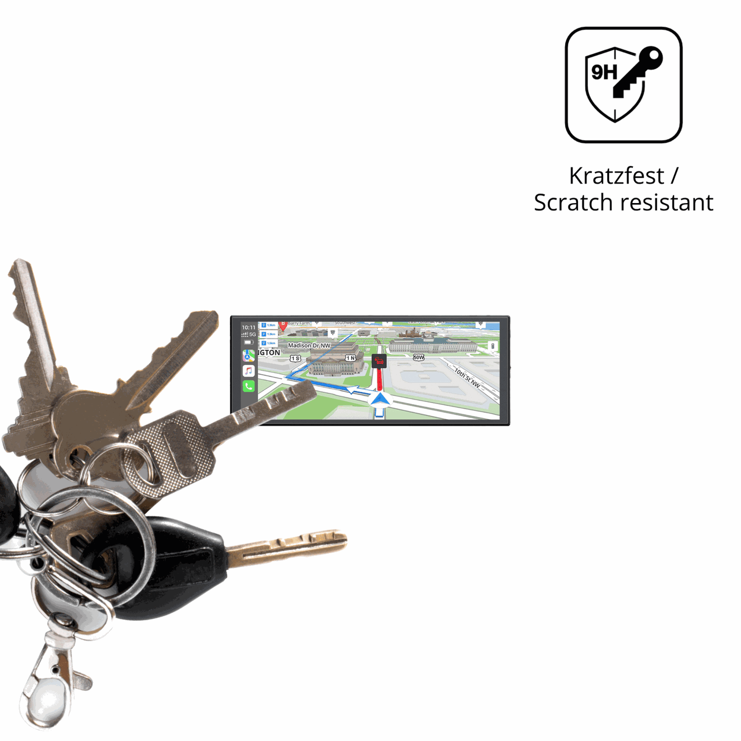 dipos Displayschutz für Lamtto RC29 10.25, mattierte Oberfläche, robuste Festigkeit und perfekte Passform