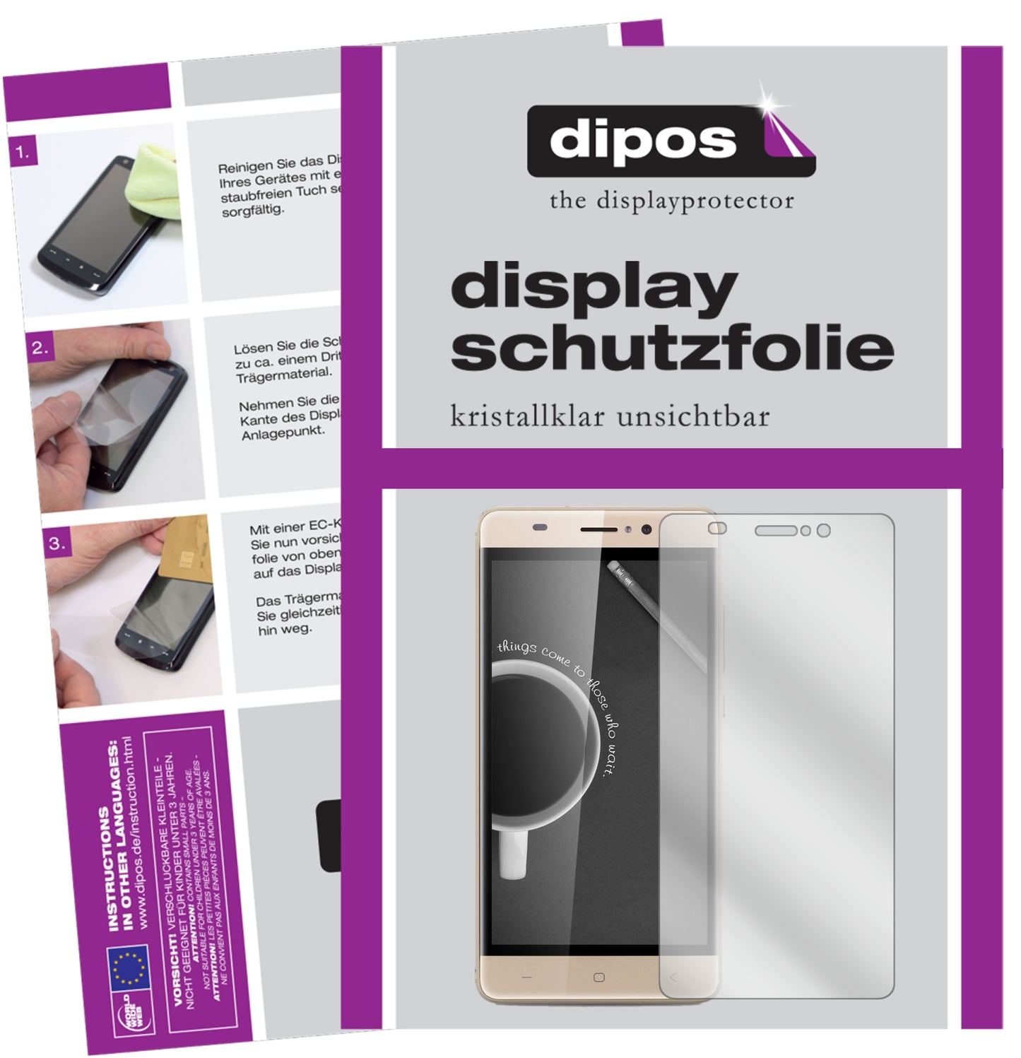 Kristallklare, dünne Schutzfolie: Kratzfest & passgenau für Landvo-XM300 Pro