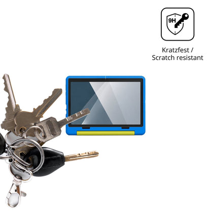dipos Displayschutz für Laptok KB1016, transparente Oberfläche, perfekte Passform auch für die Rundungen