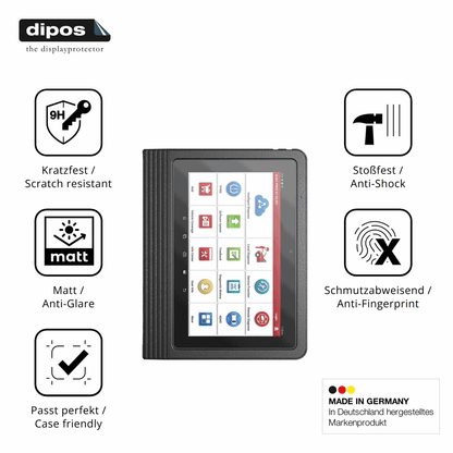 2x Screen Protector for Launch X-431 V+ 2026 10.1 matte Flexible Glass 9H dipos