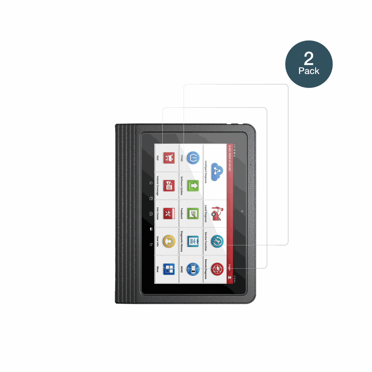 2x Screen Protector for Launch X-431 V+ 2026 10.1 Flexible Glass 9H dipos