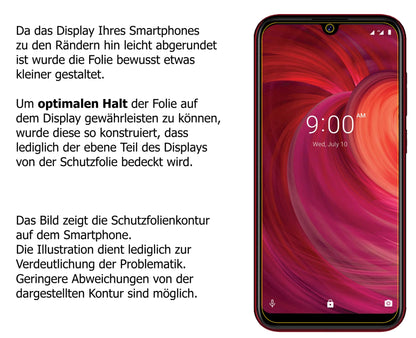 Schutzfolie mit optimaler Passform, zur Verwendung mit Hüllen geeignet