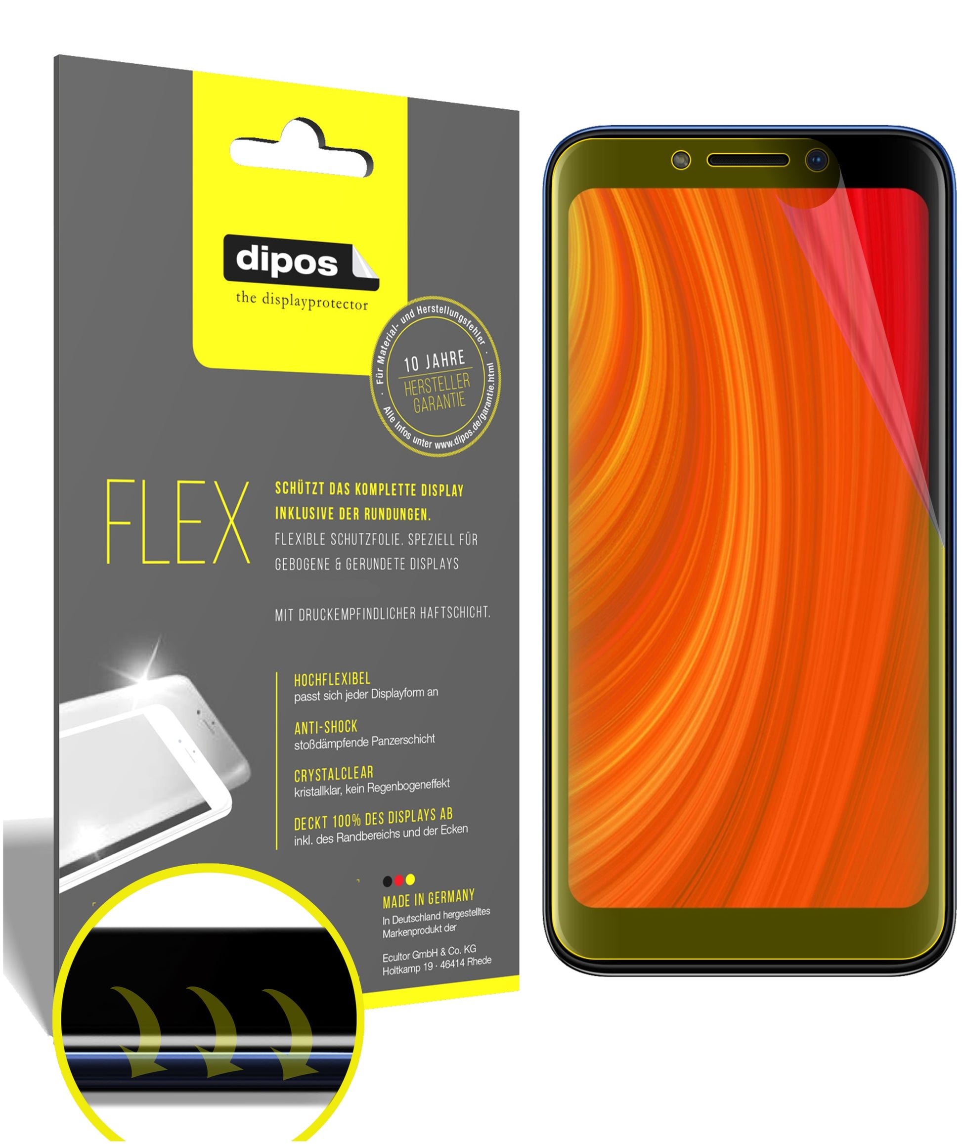 3D Full Cover Displayschutzfolie: Case-freundlicher Schutz mit perfekter Passform für dein Display. 