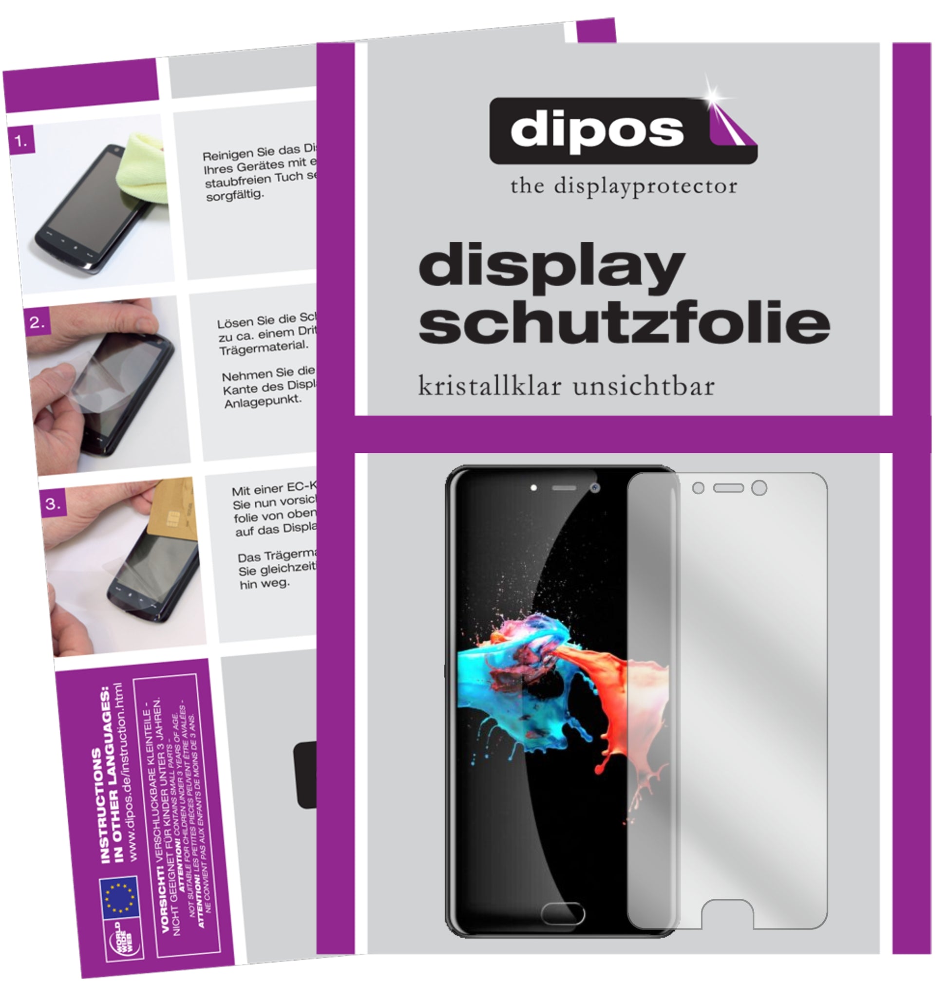 Kristallklare, dünne Schutzfolie: Kratzfest & passgenau für Leagoo-T5c