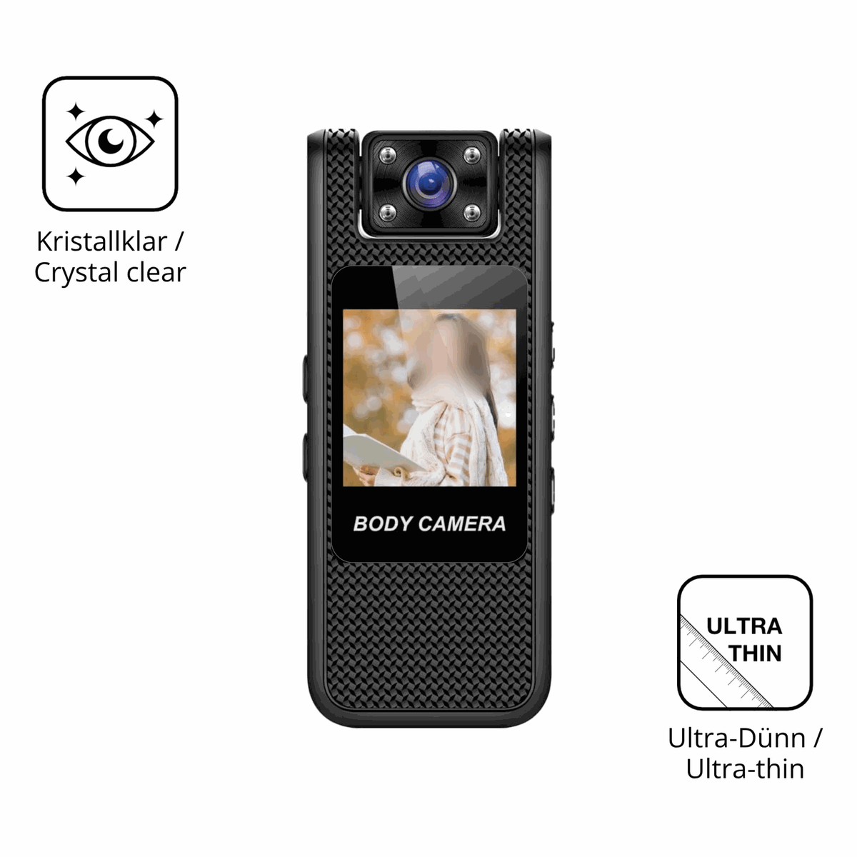 4x Screen Protector for Lecreatekit 4K Action-Cam Protection Crystal Clear dipos