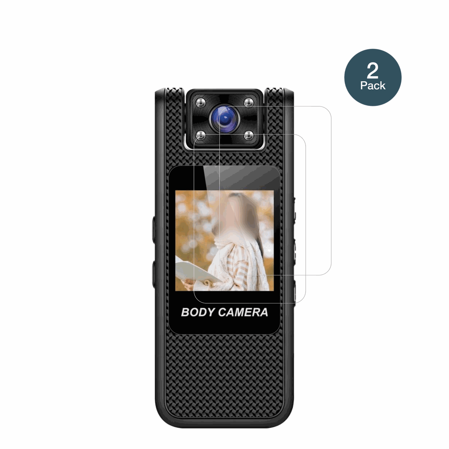 2x Screen Protector for Lecreatekit 4K Action-Cam Flexible Glass 9H dipos
