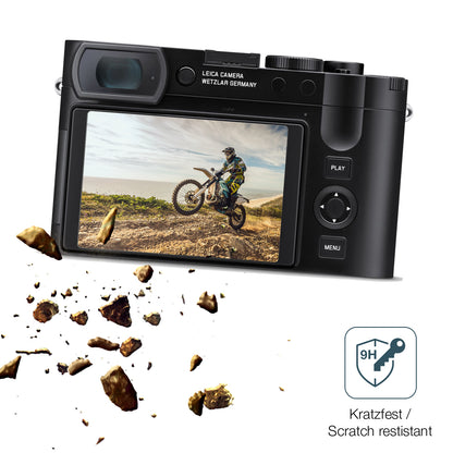 dipos Displayschutz für Leica Q3 43, mattierte Oberfläche, robuste Festigkeit und perfekte Passform