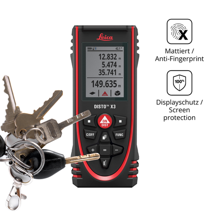 dipos Displayschutz für Leica Disto X3, mattierte Oberfläche, Blickschutzfilter und perfekter Passform