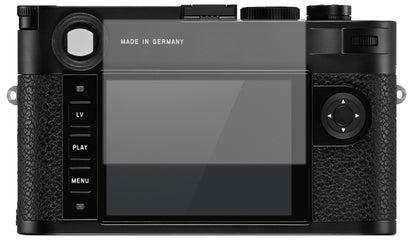 LeicaM10-P mit aufgebrachter dipos Displayschutzfolie, die lästige Fingerabdrücke minimiert