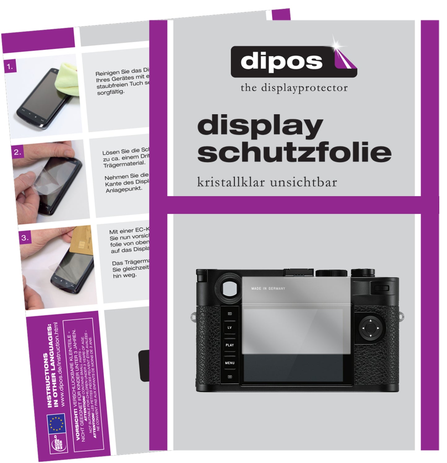 Displayschutzfolie passend für Leica M10
