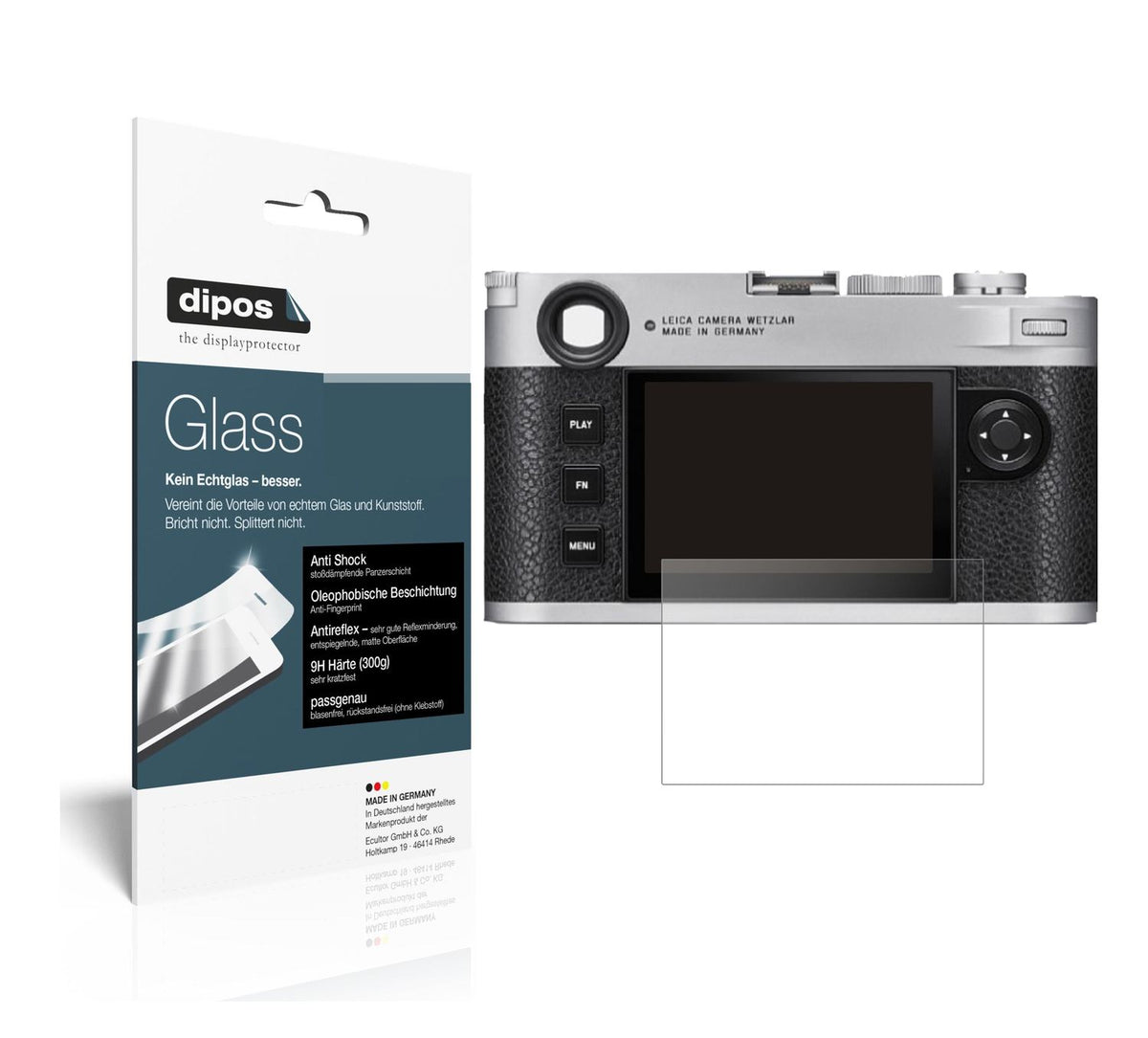 2x Screen Protector for Leica M11 matte Flexible Glass 9H dipos