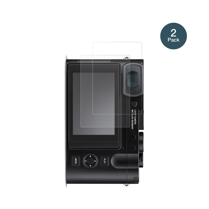 LeicaQ3 Monochrom mit aufgebrachter dipos Panzerfolie, die lästige Fingerabdrücke minimiert