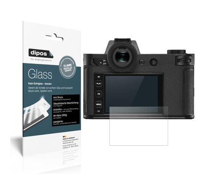 Matte Displayschutzfolie von dipos passend für Leica SL2, 9H kratzfest und blasenfrei montiert