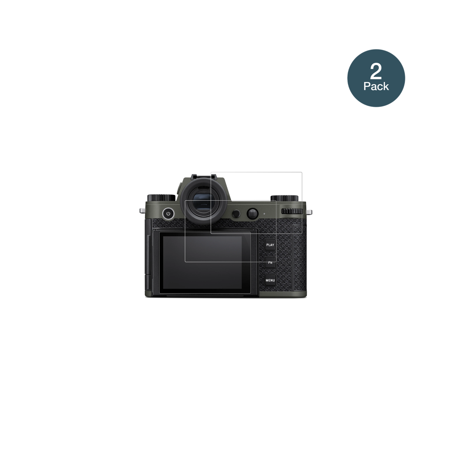 LeicaSL3 Reporter mit aufgebrachter dipos Flex Schutzfolie, glasklare Darstellung ohne Einschränkungen