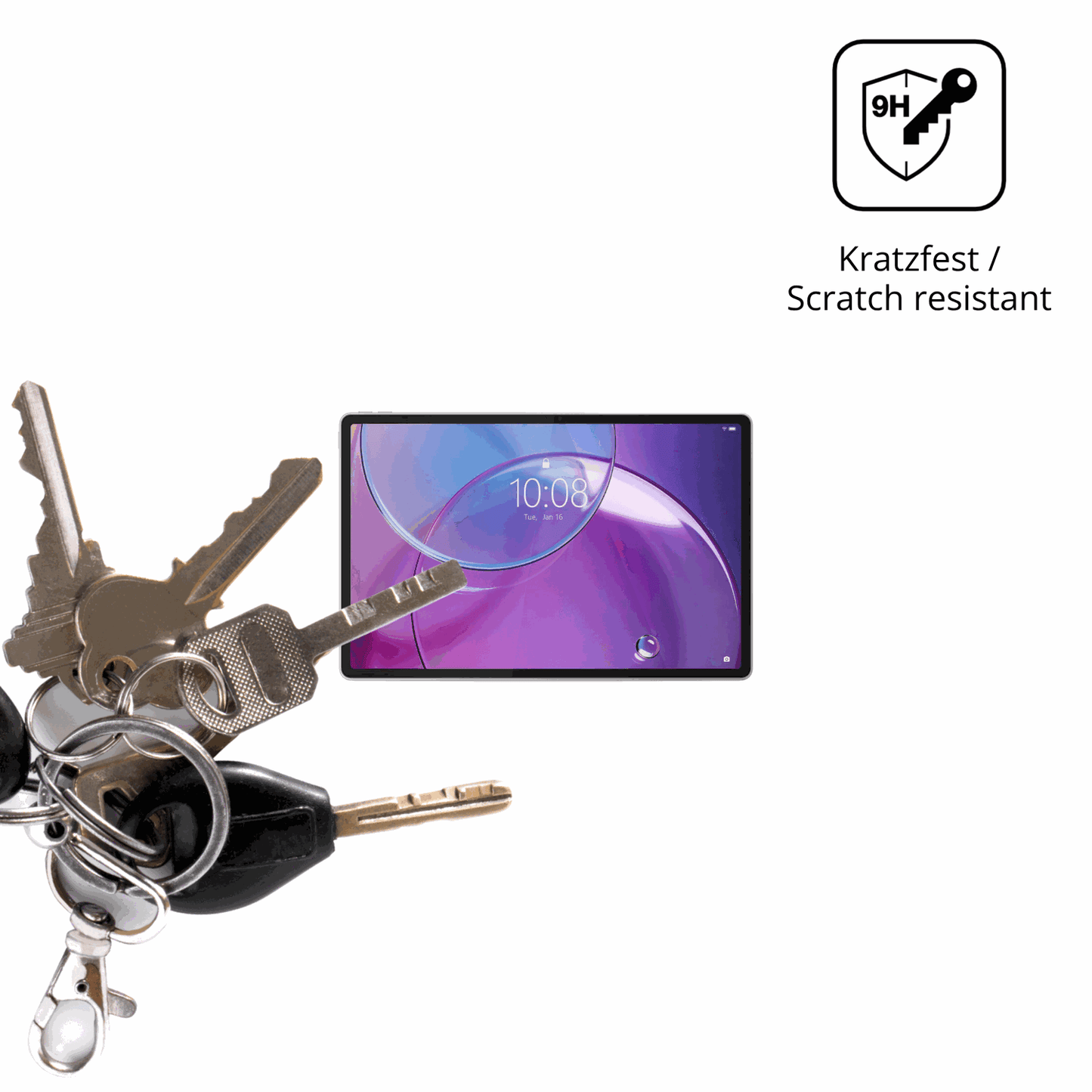 dipos Displayschutz für Lenovo Idea Tab Pro Gen 2 13 Zoll, transparente Oberfläche, perfekte Passform auch für die Rundungen