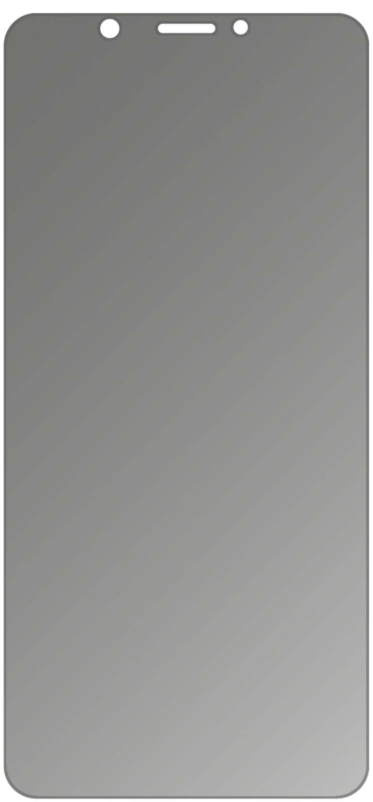 dipos Displayschutz für Lenovo K5 Note 2018, mattierte Oberfläche, Blickschutzfilter und perfekter Passform