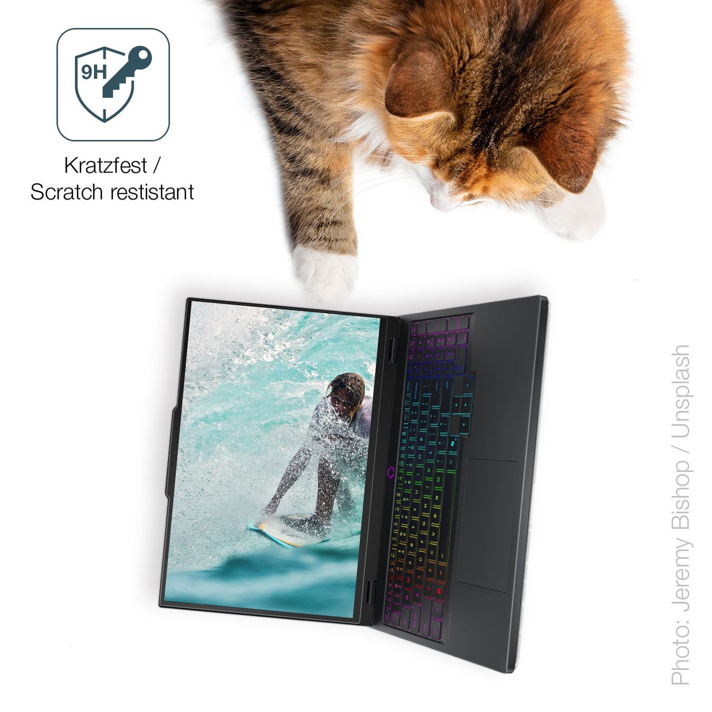 dipos Displayschutz für Lenovo Legion 5 15IRX10, mattierte Oberfläche, robuste Festigkeit und perfekte Passform