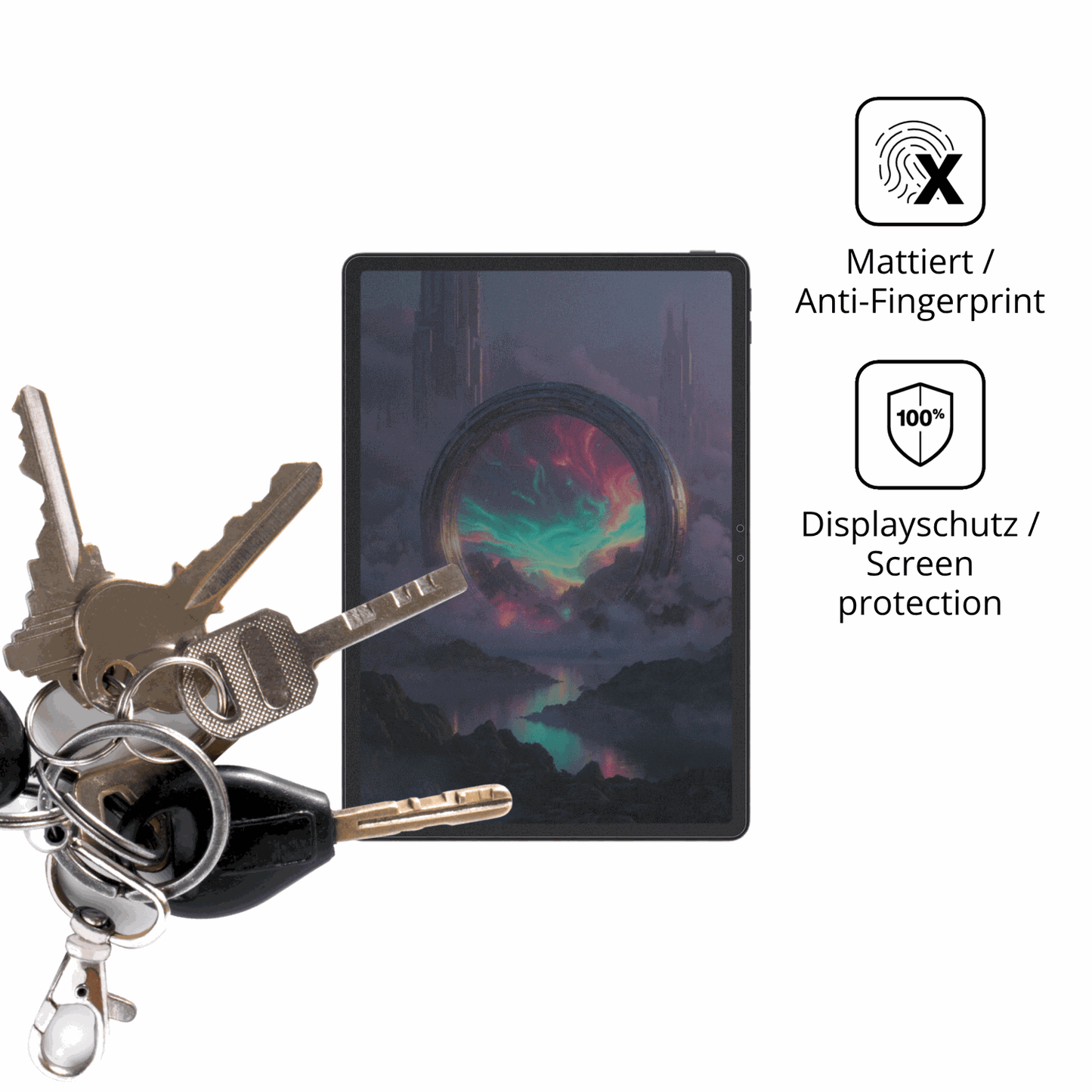 dipos Displayschutz für Lenovo Legion Y900 11, mattierte Oberfläche, Blickschutzfilter und perfekter Passform