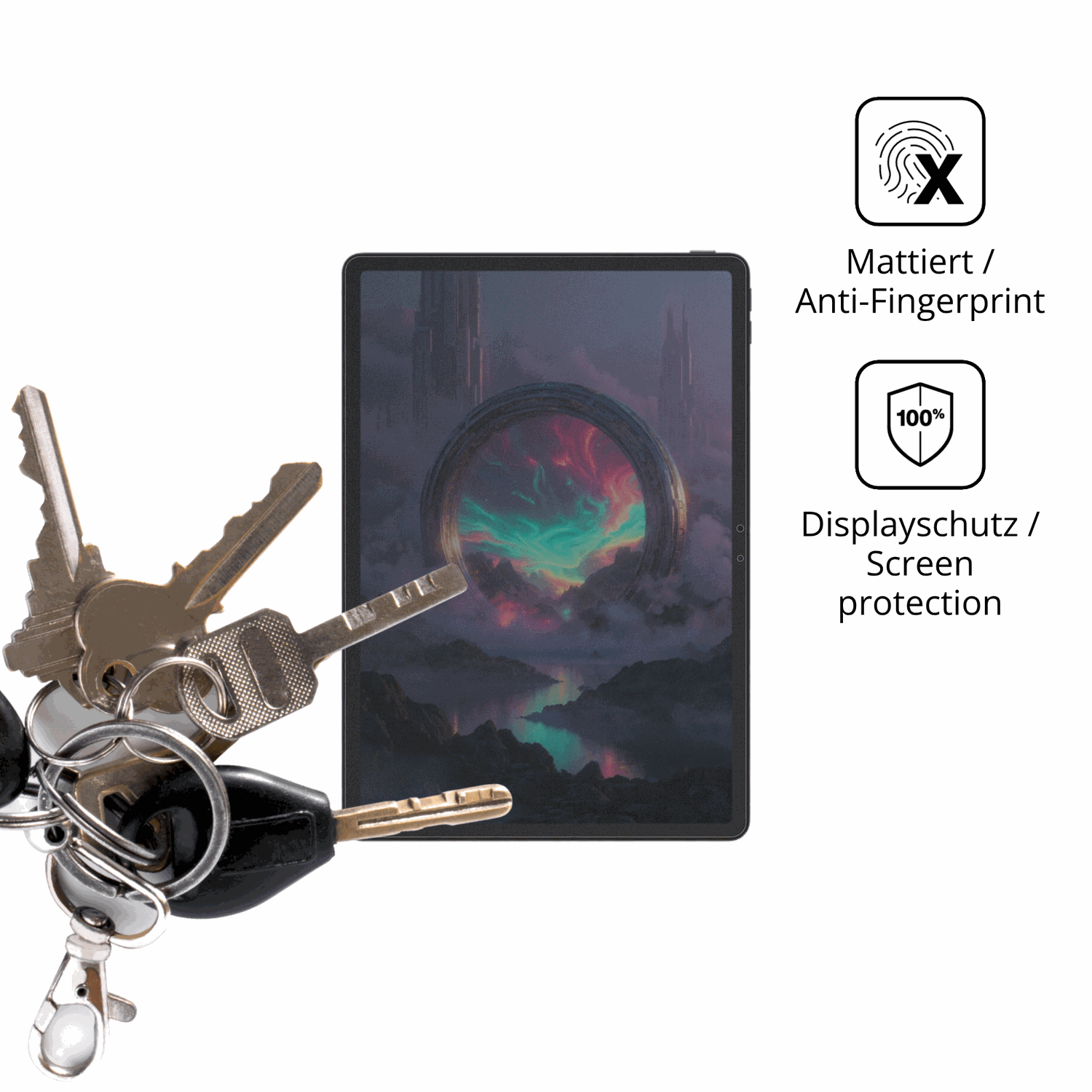dipos Displayschutz für Lenovo Legion Y900 11, mattierte Oberfläche, Blickschutzfilter und perfekter Passform