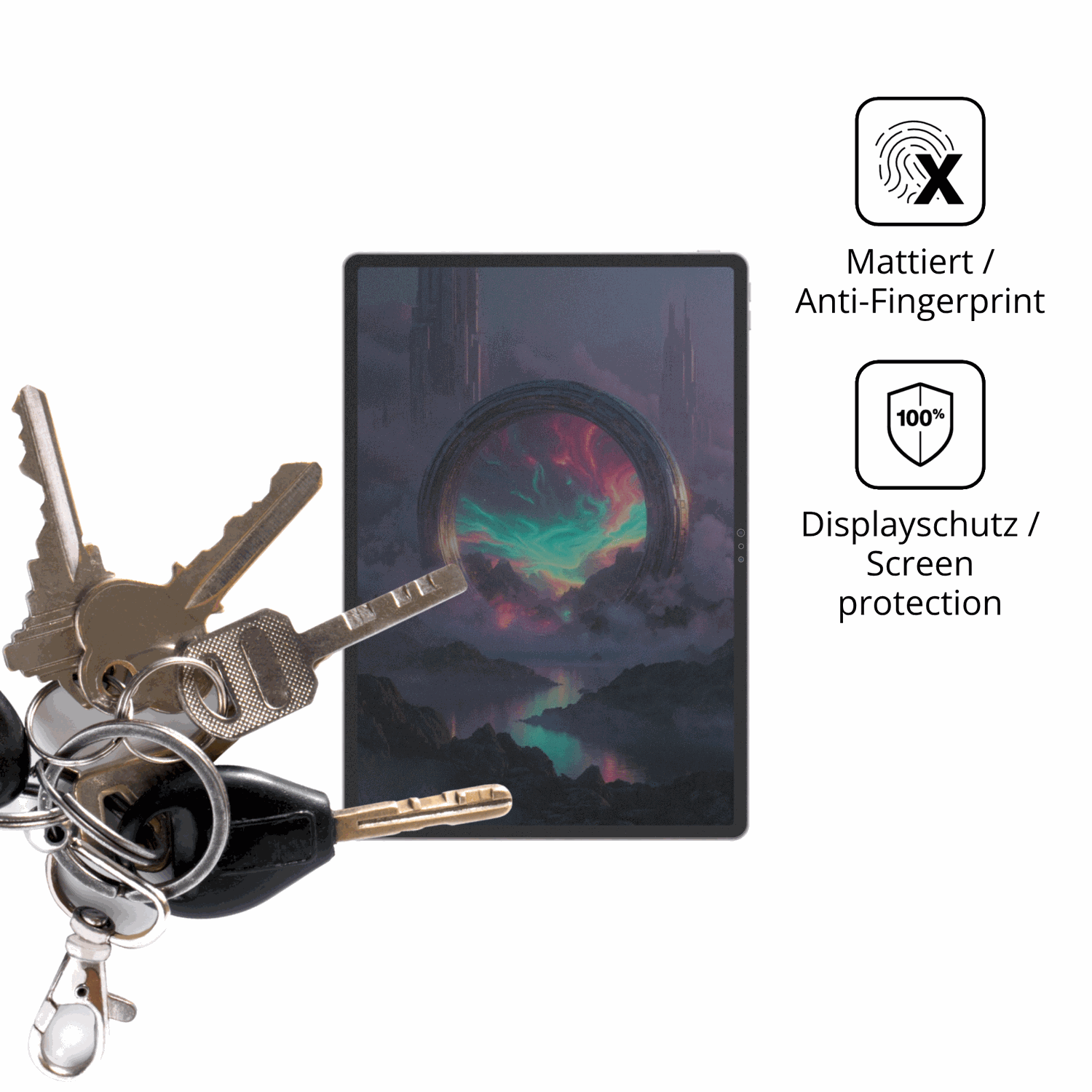 dipos Displayschutz für Lenovo Legion Y900 13, mattierte Oberfläche, Blickschutzfilter und perfekter Passform