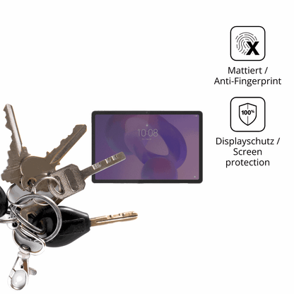 dipos Displayschutz für Lenovo Tab K11 2. Gen TB336ZU, mattierte Oberfläche, Blickschutzfilter und perfekter Passform