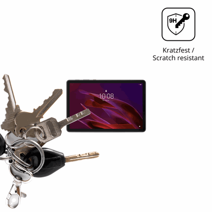 dipos Displayschutz für Lenovo ThinkTab X11 Gen 1, transparente Oberfläche, perfekte Passform auch für die Rundungen